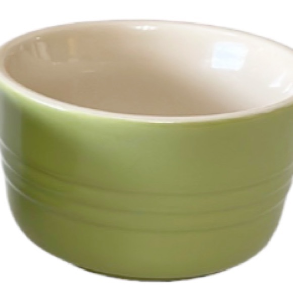 NEW LE CREUSET Set/2 Green Stoneware/Ceramic Ramekins - Picture 3 of 4